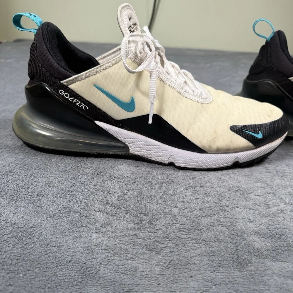 Nike Air Max 270 Golf Shoes Dusty Cactus Men's 12 White Spikeless
